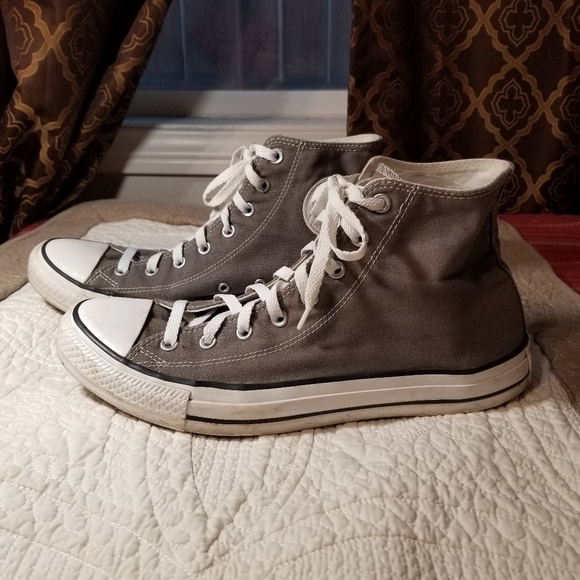 CONVERSE gray high top sneakers